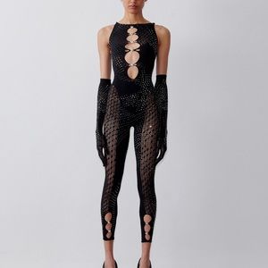 Postergirl Rhinestone Jumpsuit